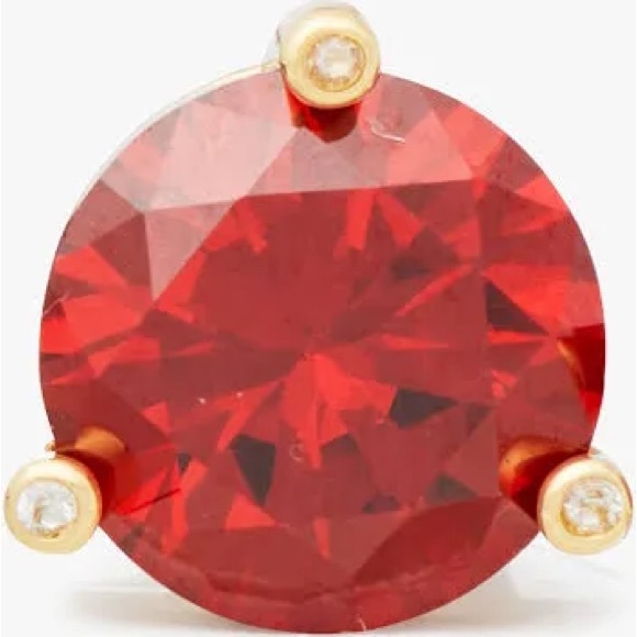 NEW Kate Spade Rise and Shine Red Cubic studs - Picture 2 of 6